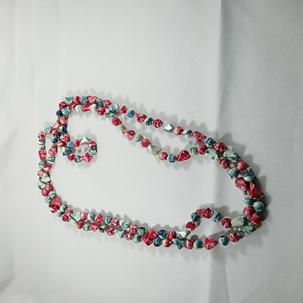 Vintage Multi bead necklace